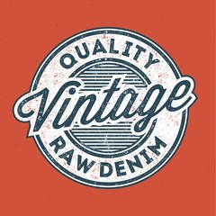 Quality Raw Denim - AGED Tee Design For Printing