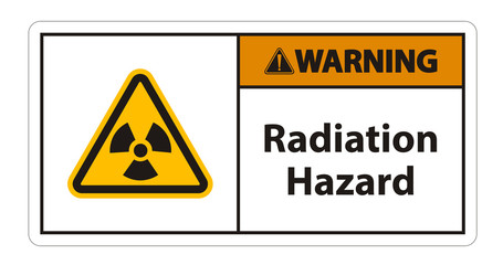 Radiation Hazard Symbol Sign Isolate On White Background,Vector Illustration