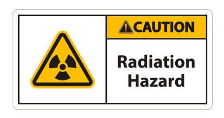 Radiation Hazard Symbol Sign Isolate On White Background,Vector Illustration