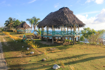 A beach fale is a simple thatched hut in Samoa. Beach fales are also common in other parts of...