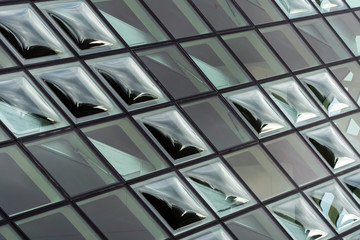 Bubbled Double Curve Convex Glass Windows.