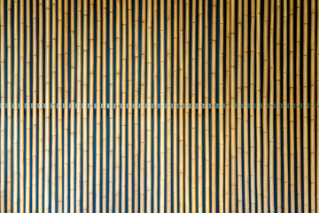 Texture of Yellow Bamboo Wall.