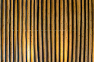 Bottom Lighting of Bamboo Wall.