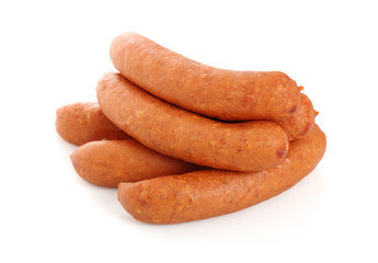 sausage isolated on white background