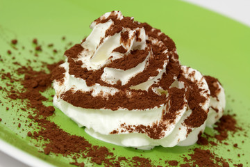Whipped cream with Cocoa