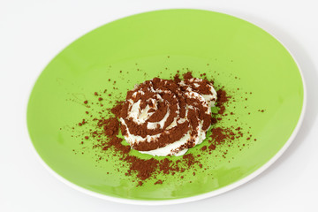 Whipped cream with Cocoa