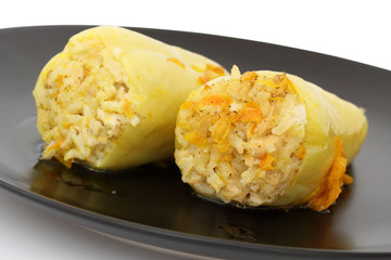 Stuffed Peppers with chiken and rice