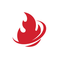 Fire flames, set Logo design inspiration vector icons
