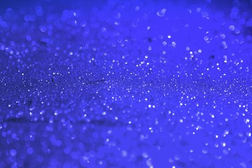 Naklejka na ściany i meble blue bright aluminium sand made of glitters - bright concept with bokeh texture - pretty abstract photo background
