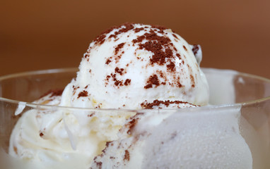 ice cream with chocolate
