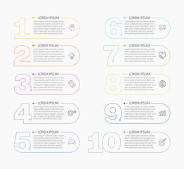 Business data visualization. timeline infographic icons designed for abstract background template milestone element modern diagram process technology digital marketing data presentation chart Vector