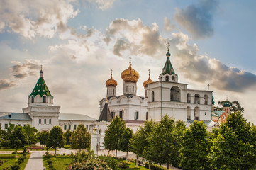 Ipatievsky Holy Trinity monastery in Kostroma at dawn.