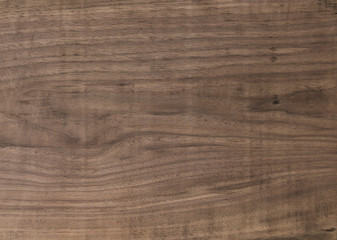 Texture of black walnut board with oil finish
