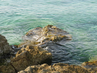 rocks in water