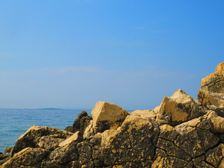 rocks in the sea