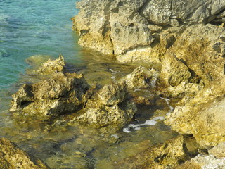 rocks in sea