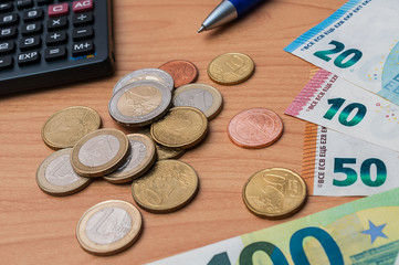Taschenrechner Eurogeld