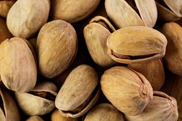 Pistachio texture. Nuts. the salted pistachios background.
