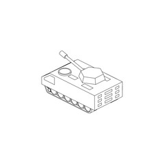 Sci Fi Modern Tank Isolated Images