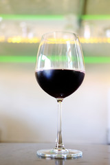 glass of red wine