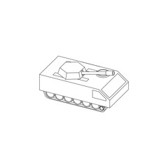 Sci Fi Modern Tank Isolated Images