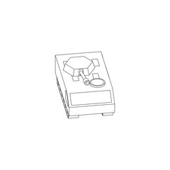 Sci Fi Modern Tank Isolated Images