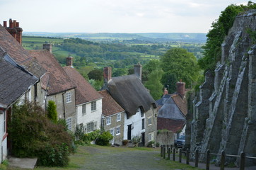 Fototapeta premium View of a small town of Shaftesbury, England