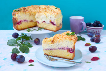 Streusel- Käsekuchen mit Mohn