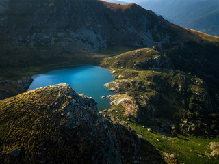 Etang Appy pyrenées vue Drone