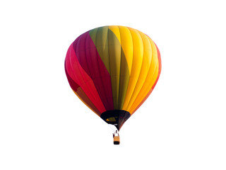 Fototapeta premium hot air balloon isolated on white background.