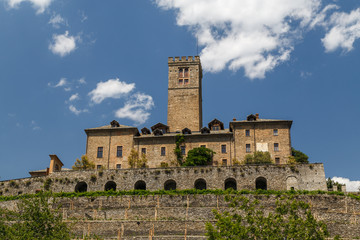 Fototapeta premium View to Sarre Royal Castle in Aosta Valley, Italy