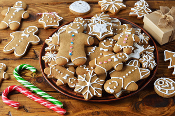 Holiday gingerbread cookies