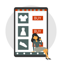Online shopping in the mobile phone, e-commerce