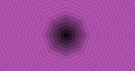 Octagon wave concentric animation multicolored abstract  hypnotic background. Minimal and multicolor loop. Radio wave octagone polygonal shape