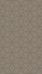 Ornate geometric pattern and two-tone abstract background