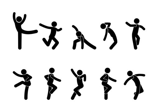 Stick Figure Stickman Stick Man People Person Poses Postures -  Israel