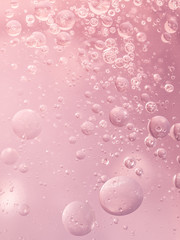 Abstract Pink water bubbles background