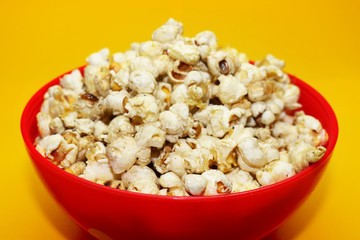 popcorn in a bowl