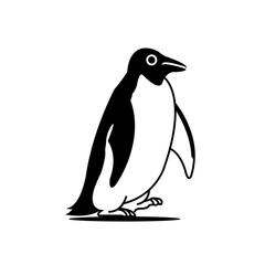 vector pinguin logo design illustration icon