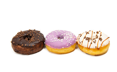 icing donuts isolated