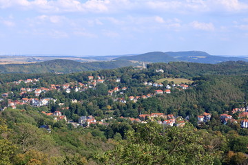 View over Eisenach, Thuringia, Germany