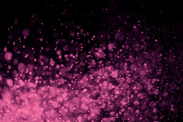 Abstract Purple bokeh defocus glitter blur background.