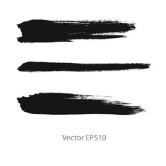 black brush stroke stripes. vector illustration
