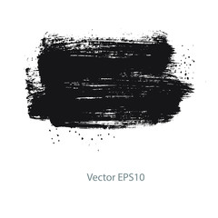 black brush stroke stripes. vector illustration