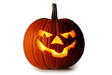 Halloween Pumpkin on white