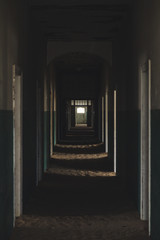 creepy abandoned corridor 
