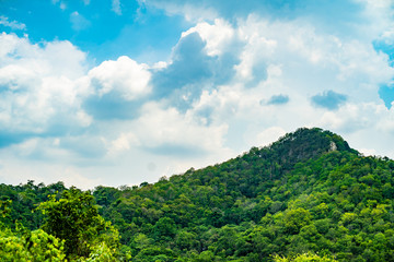 Green rice field mountain landscape Thailand. Green rice field mountain landscape in Thailand.