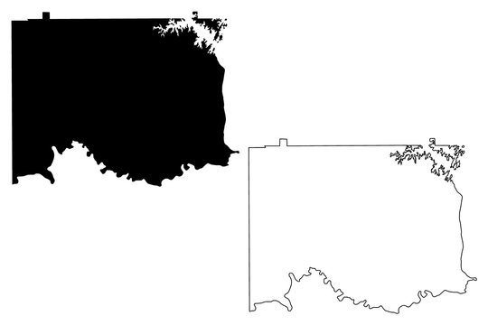 Elmore County, Alabama (Counties in Alabama, United States of America,USA, U.S., US) map vector illustration, scribble sketch Elmore map