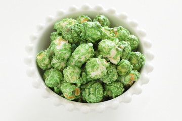 Japanese Macha green tea sugar coating Popcorn
