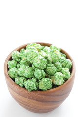 Japanese Macha green tea sugar coating Popcorn